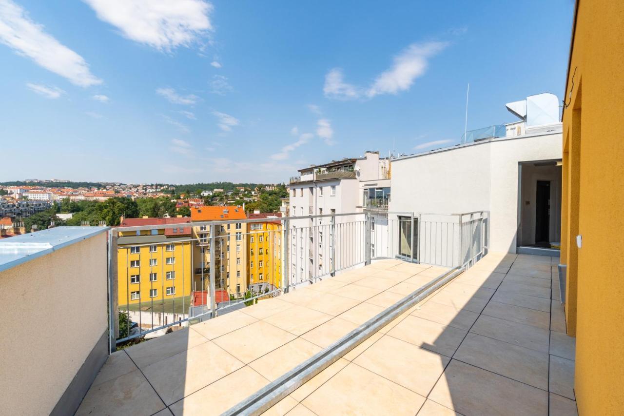 Penthouse # 81 With Panoramic City View In Elite Rezidence With Free Parking Prag Dış mekan fotoğraf