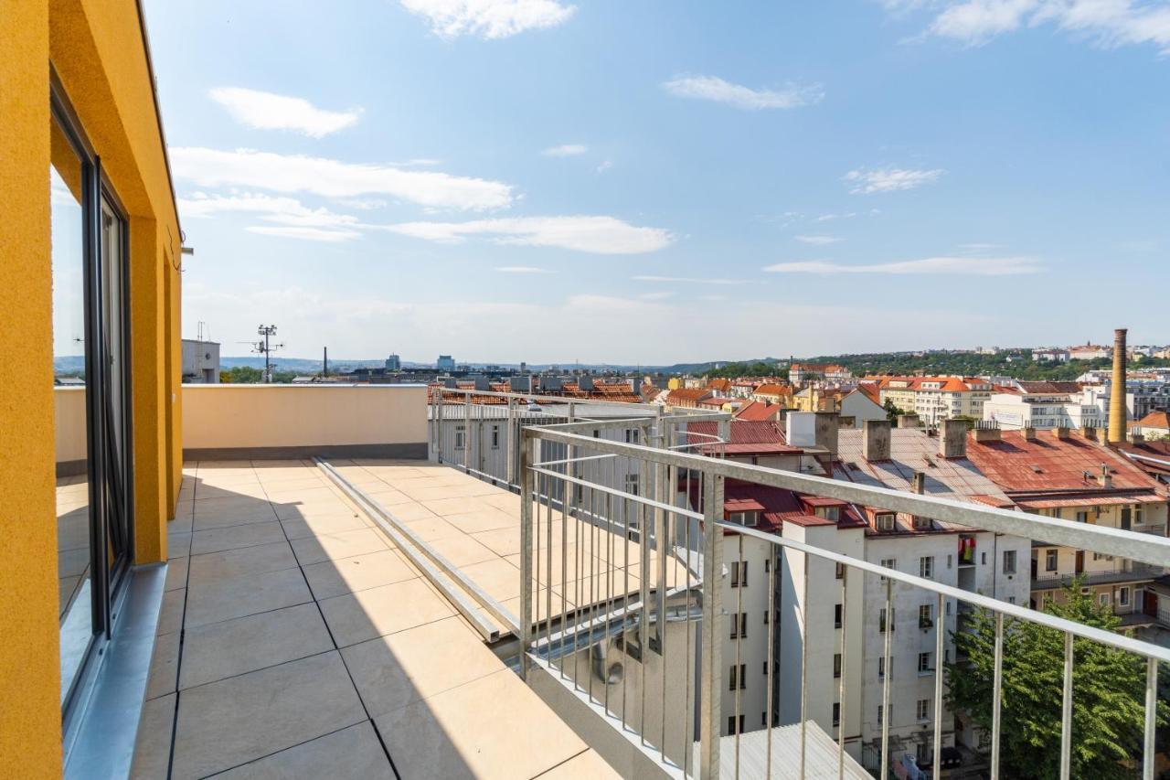 Penthouse # 81 With Panoramic City View In Elite Rezidence With Free Parking Prag Dış mekan fotoğraf