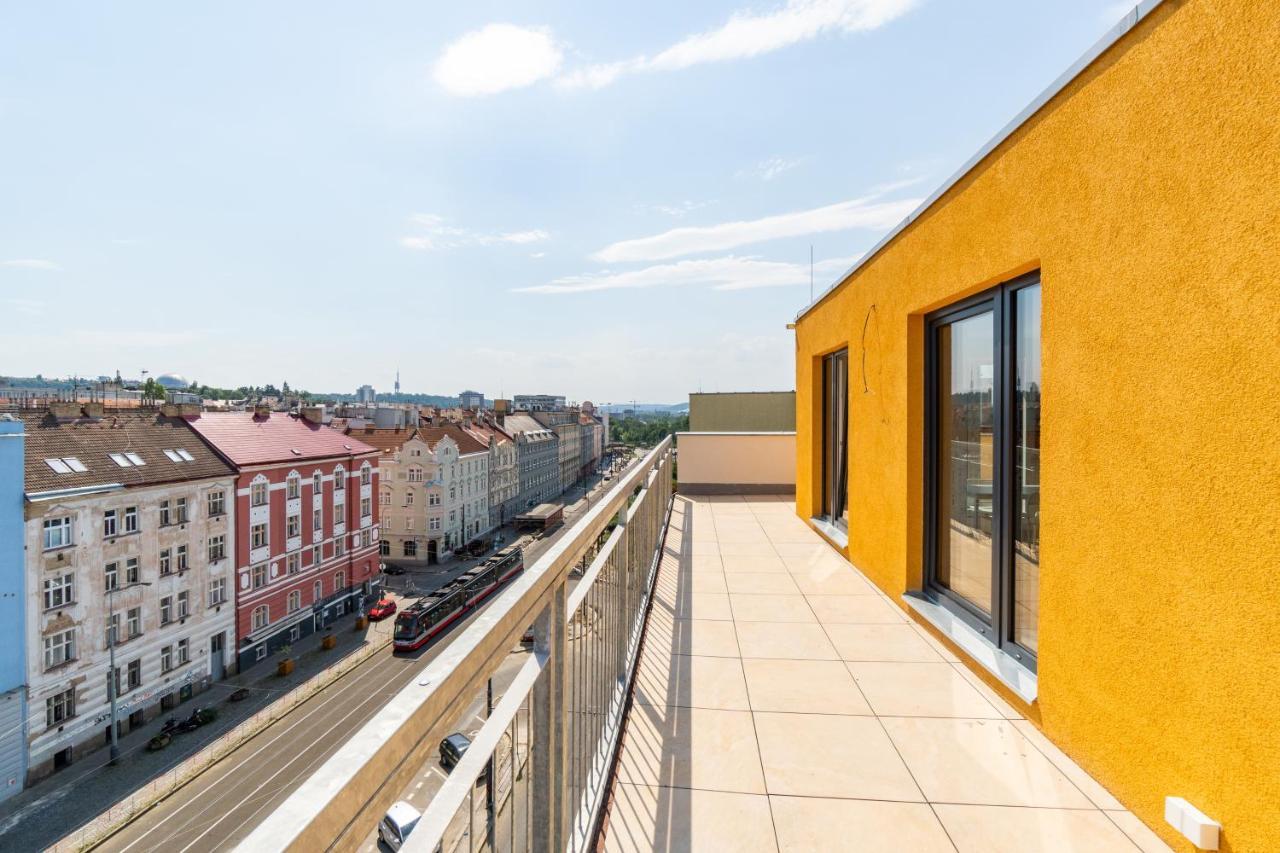 Penthouse # 81 With Panoramic City View In Elite Rezidence With Free Parking Prag Dış mekan fotoğraf