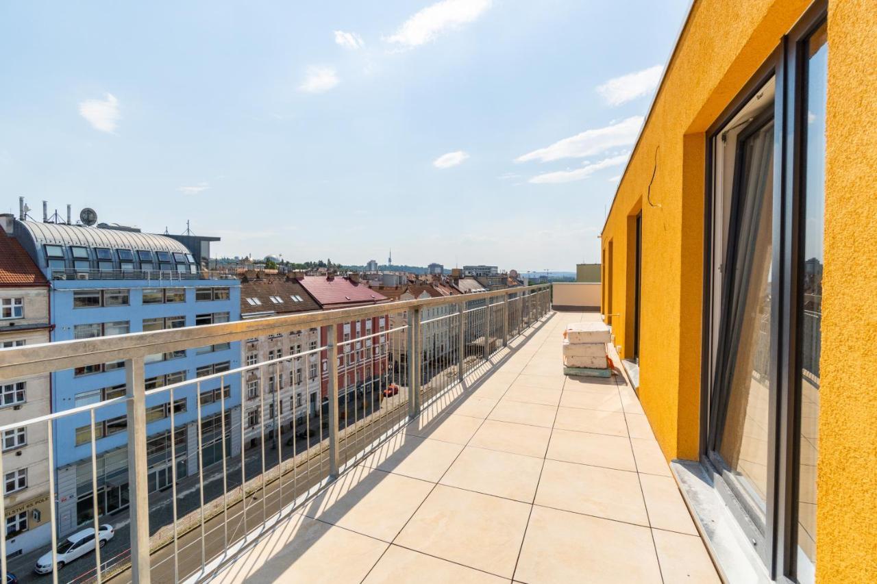 Penthouse # 81 With Panoramic City View In Elite Rezidence With Free Parking Prag Dış mekan fotoğraf